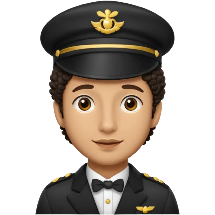 bellboy face curly emoji