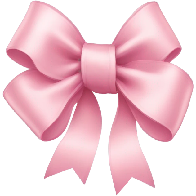 light pink ribbon bow emoji
