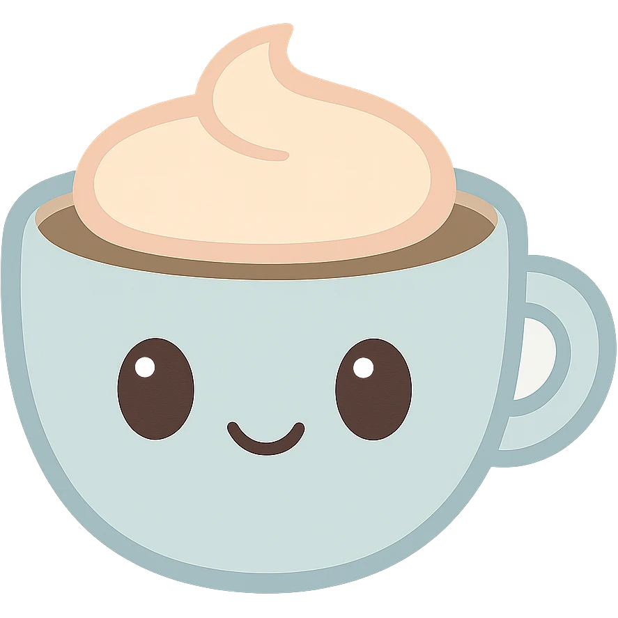 classic mocha, inviting and cozy emoji