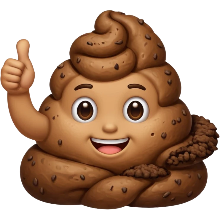 Poop thumbs up emoji