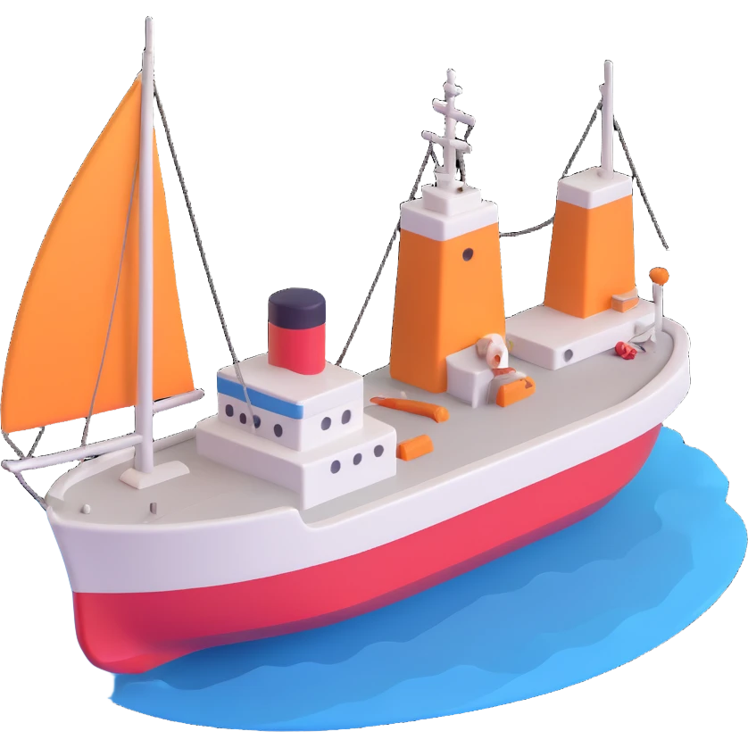 port with cargo ship emoji
