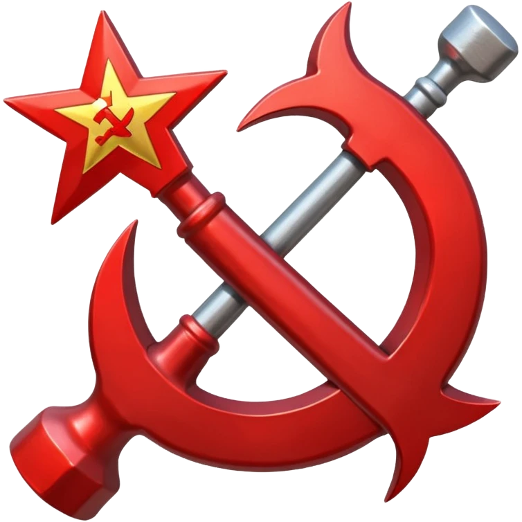 Hammer and sickle emoji