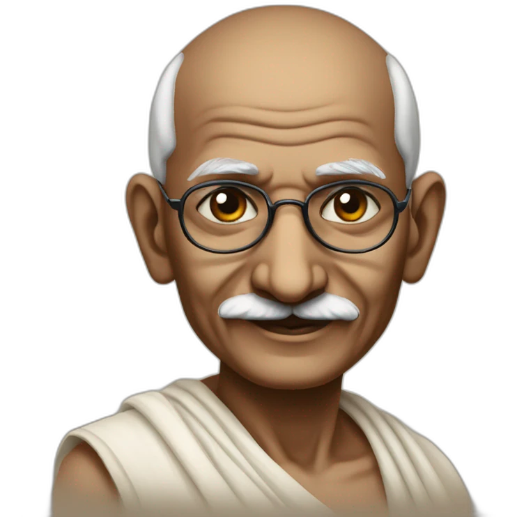 Mohandas karamchand gandhi as don emoji