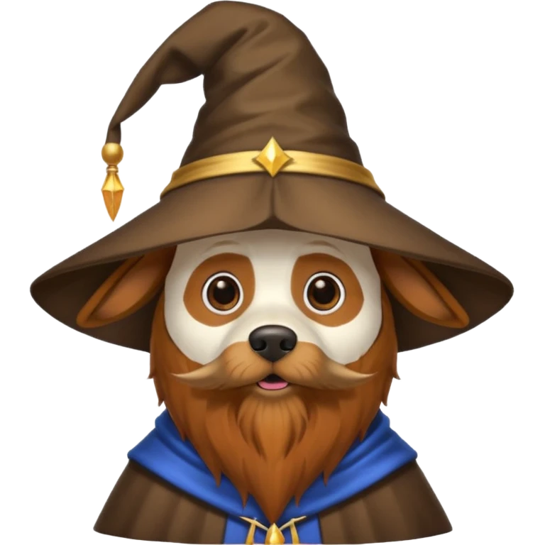 Dog wizard emoji
