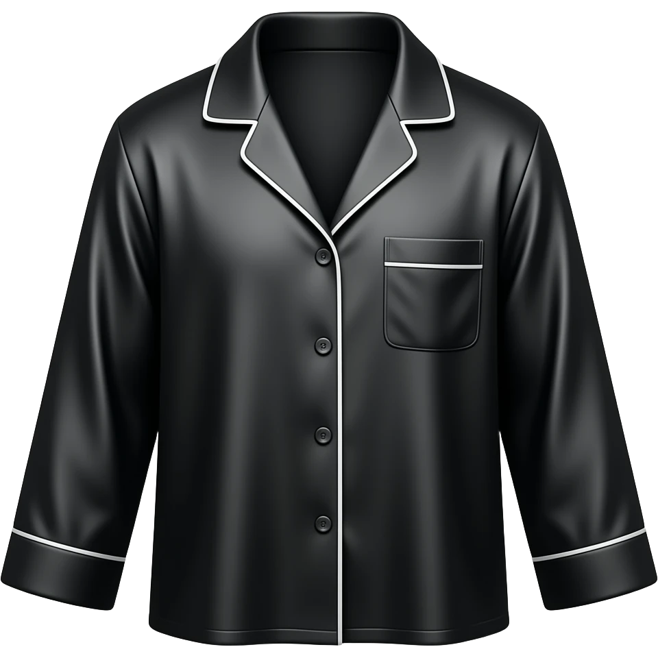 night satin shirt emoji