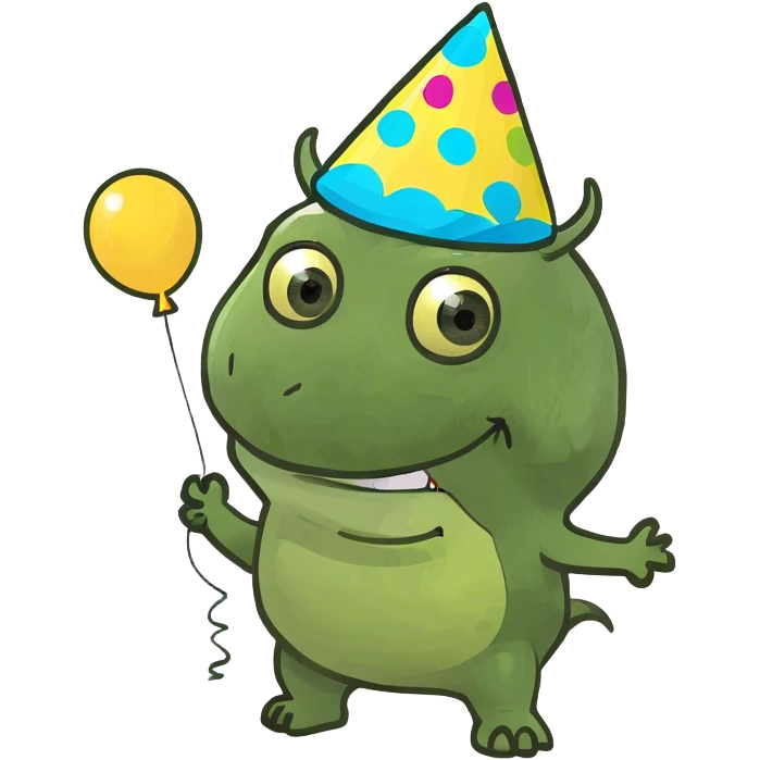 kind funny yellow baby monster emoji