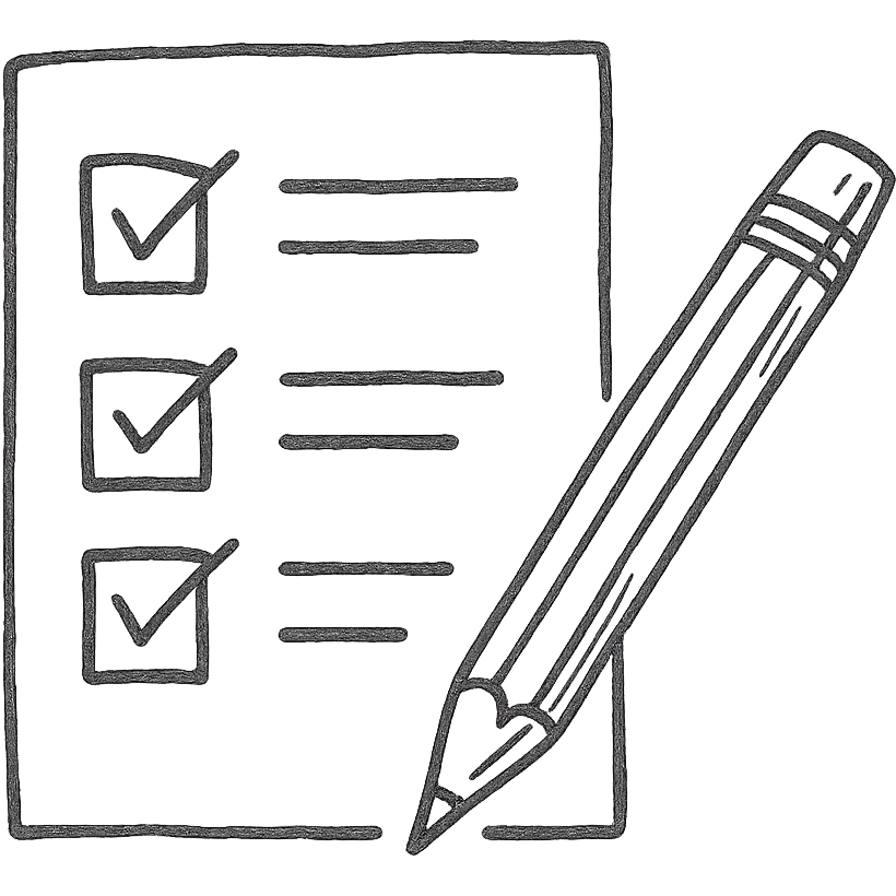 survey pencil emoji