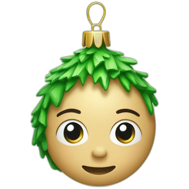 Christmas tree decoration emoji