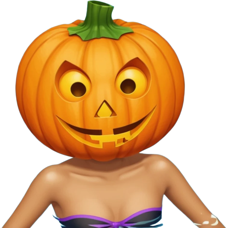 Summer Halloween pumpkin sunny pool emoji
