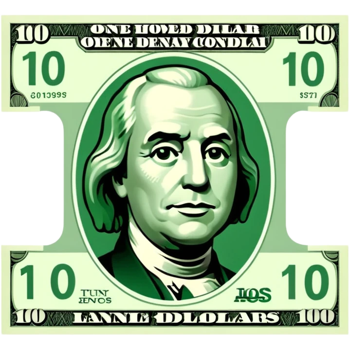 100 doller emoji