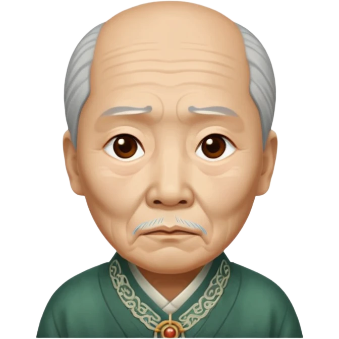 нефритовая статуя китайского старца грустит emoji
