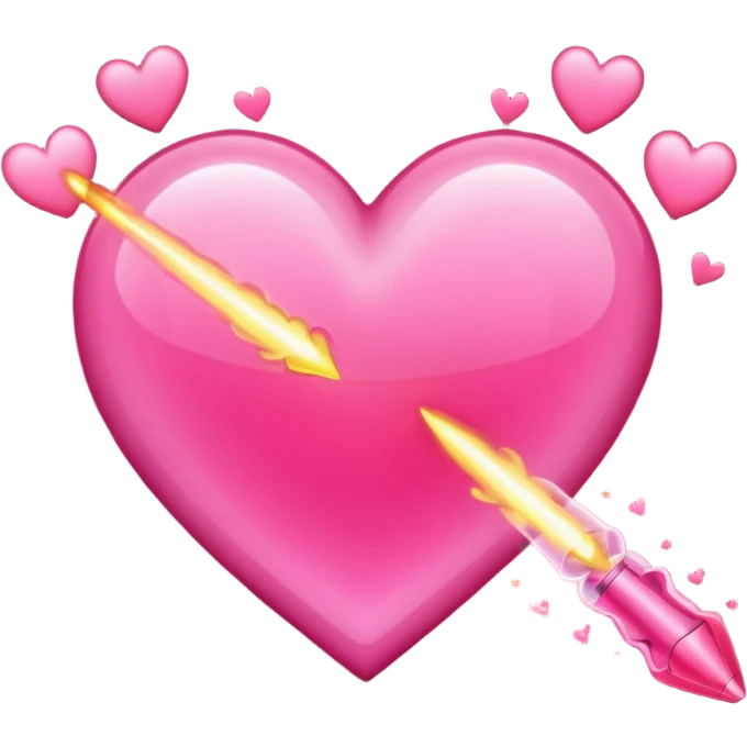 shooting hearts instead of stars emoji