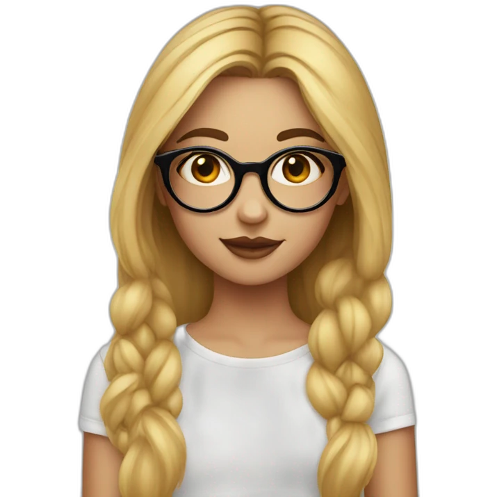 girl-with-round-glasses-and-makeup emoji