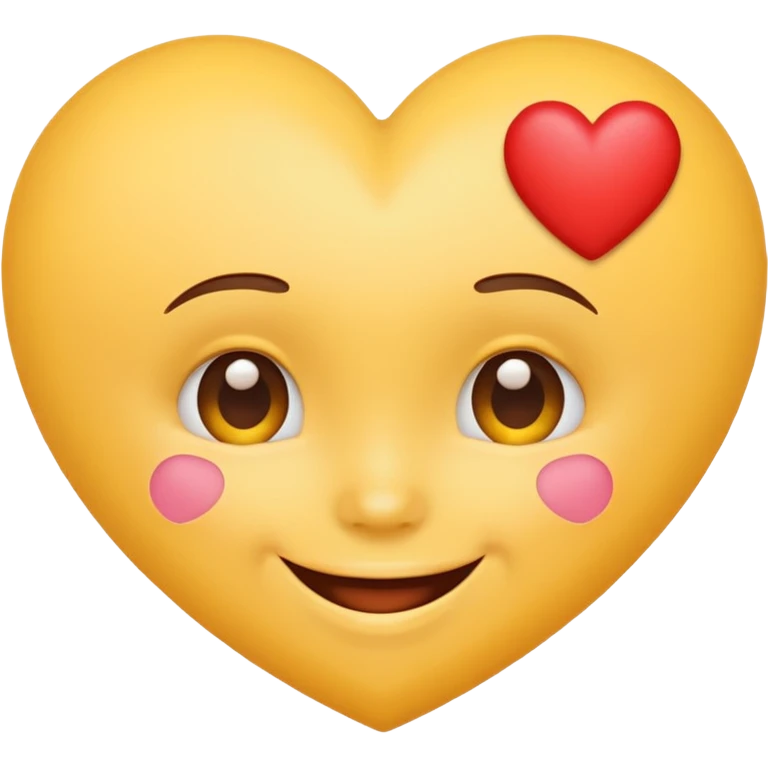 🫠 with hearts around it emoji