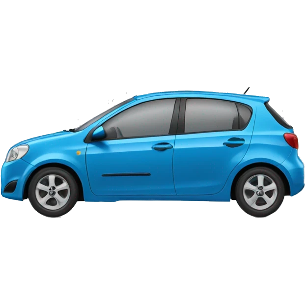 Carrito azul aveo emoji