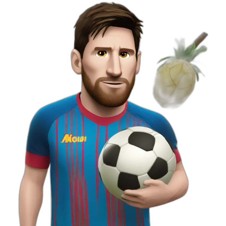 Messi tomando mate emoji