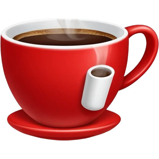Red cup of coffee  emoji