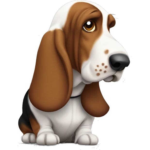 Thug basset hound emoji