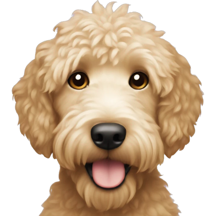 Mini golden doodle  emoji