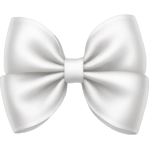 White bow emoji