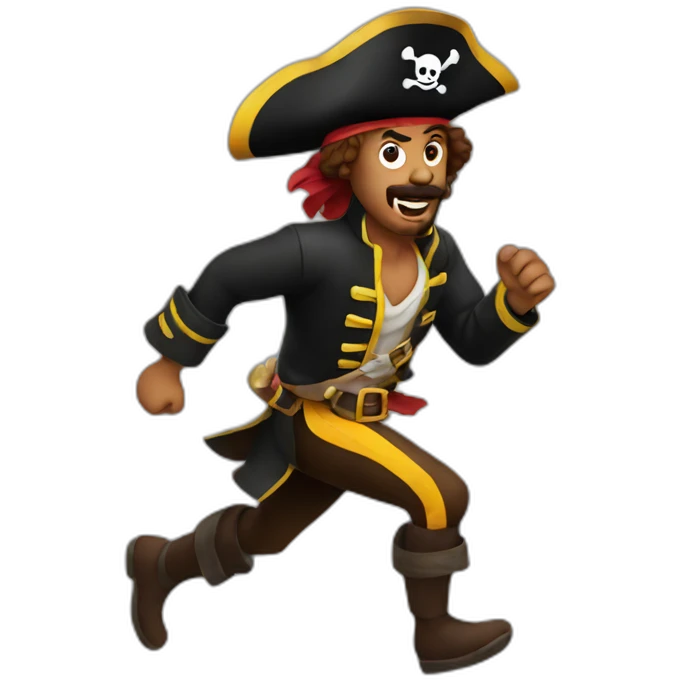 pirates running emoji