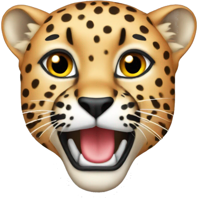 red wild cheetah emoji