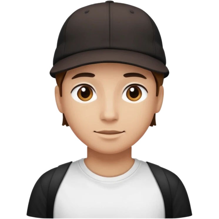 Creme un emoji con gorra hacia tras como cholo emoji