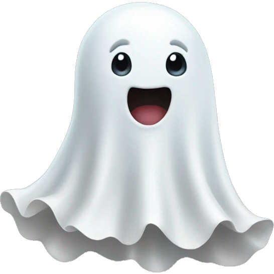 Little cute ghost emoji