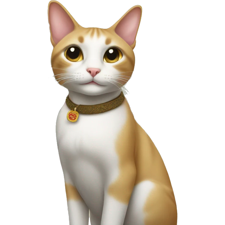 Thai cat in the village emoji