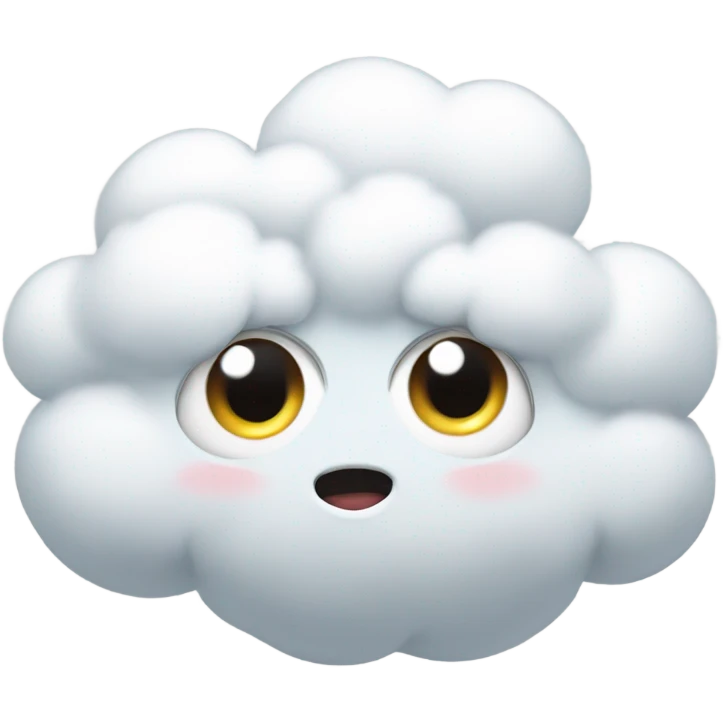Cloud with eyes emoji