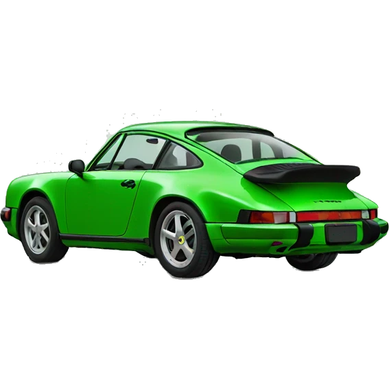 Green Porsche  emoji