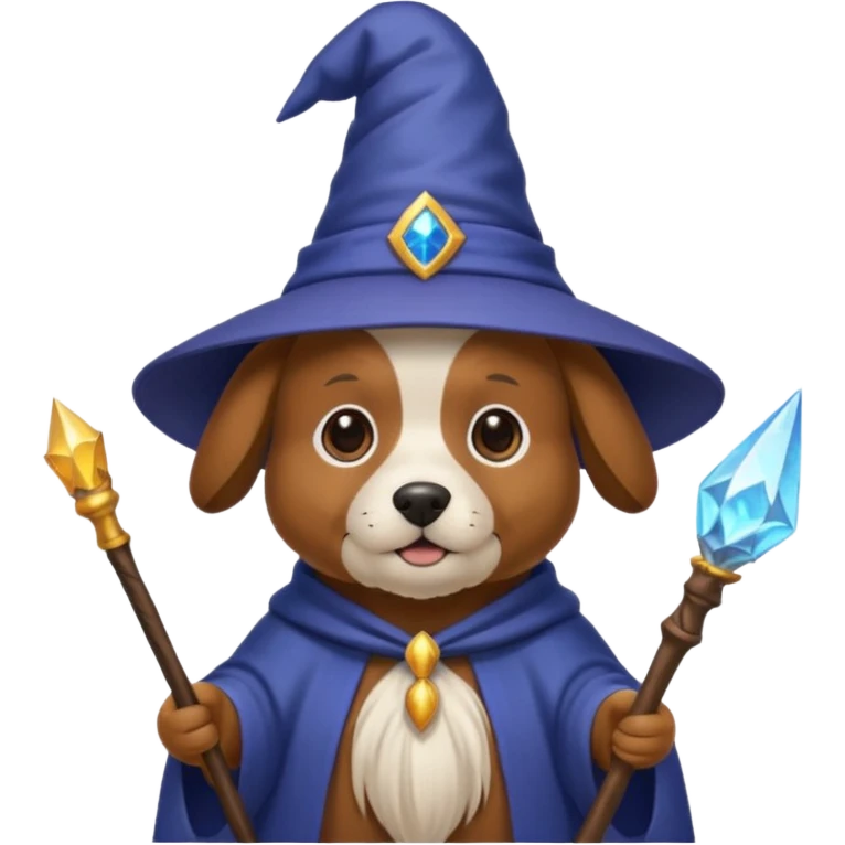 Dog wizard emoji