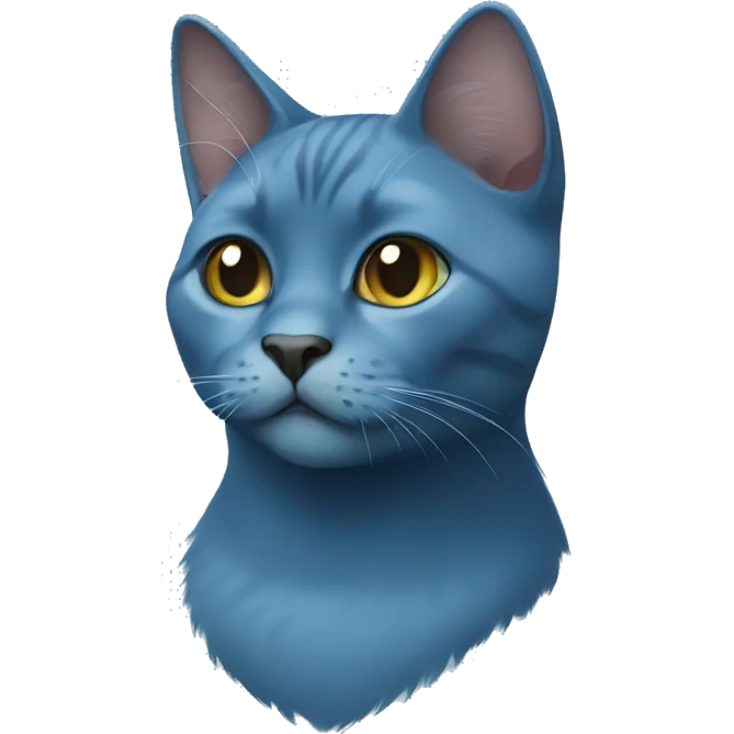 Blue russian cat emoji