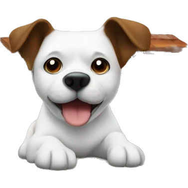 A house with a dog in th front emoji