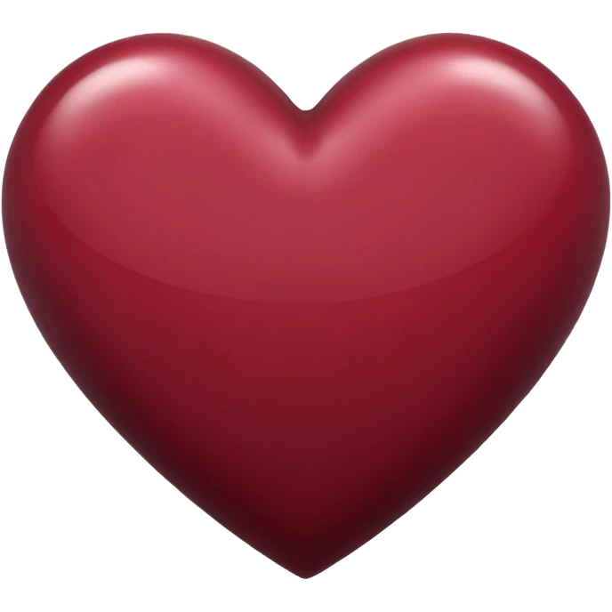 Maroon heart emoji