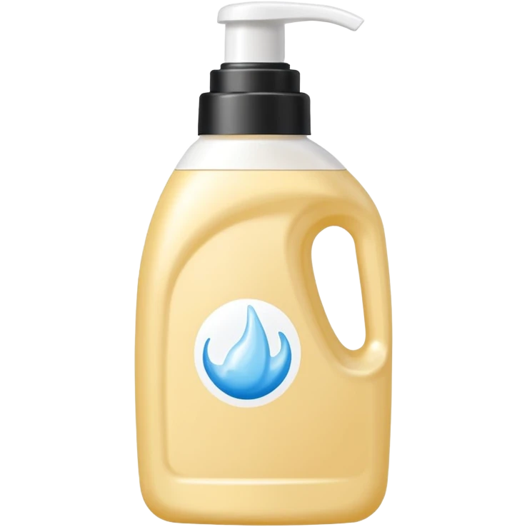 detergent bottle, cream colored, small white cap emoji