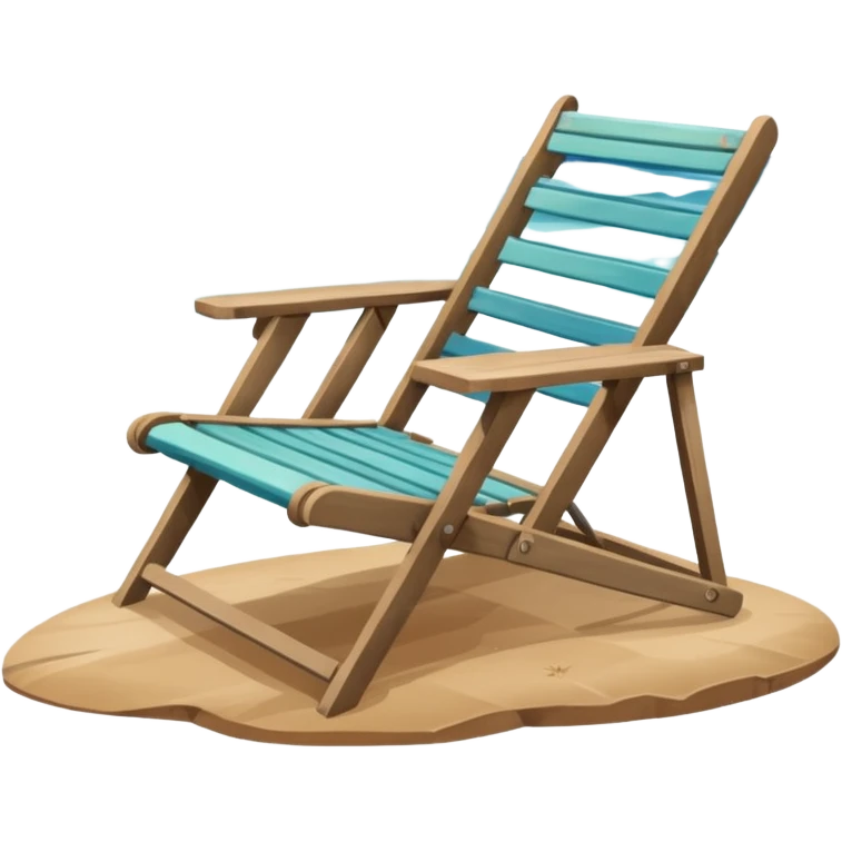 Seating at beach emoji
