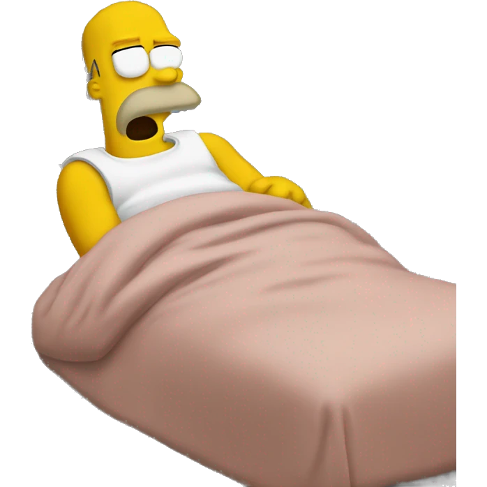 Homer drooling sleeping emoji