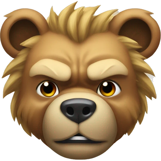super saiyan bear emoji