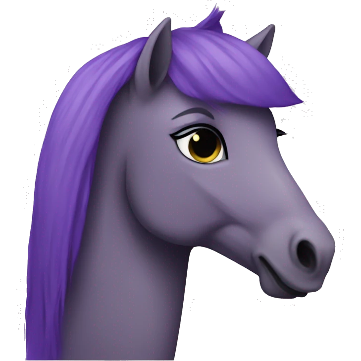 purple pony emoji