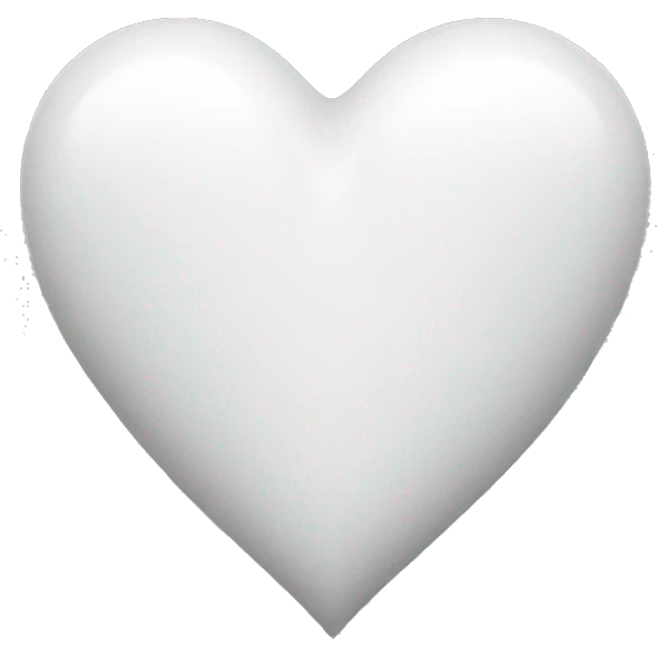 White heart emoji