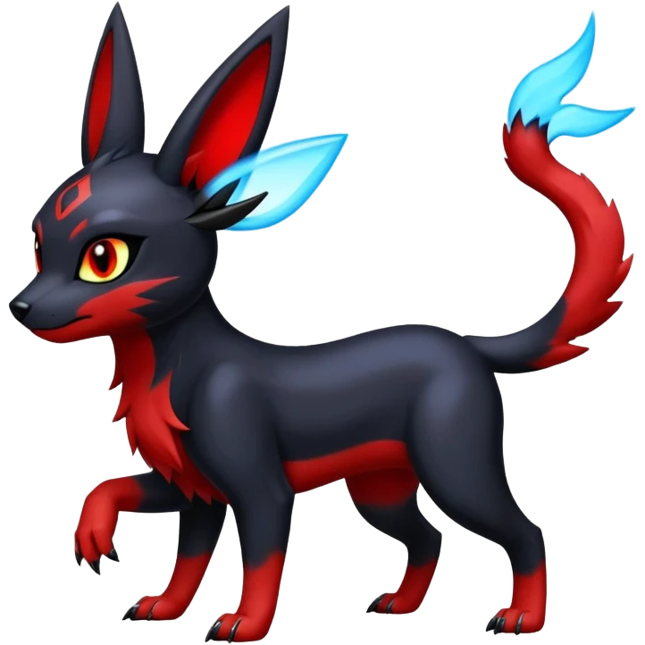 Guilmon-Houndour-Umbreon-hybrid emoji
