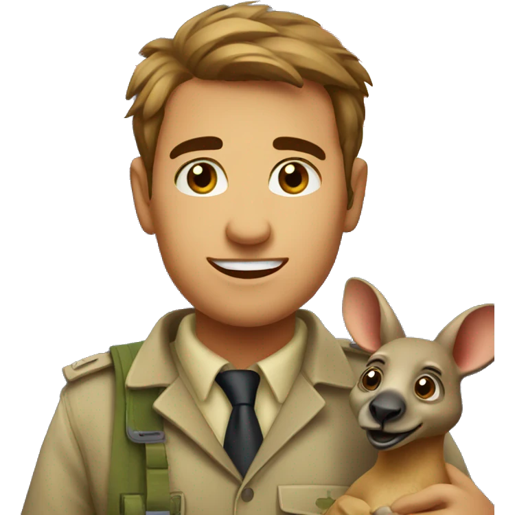 Australian with kangaroo emoji
