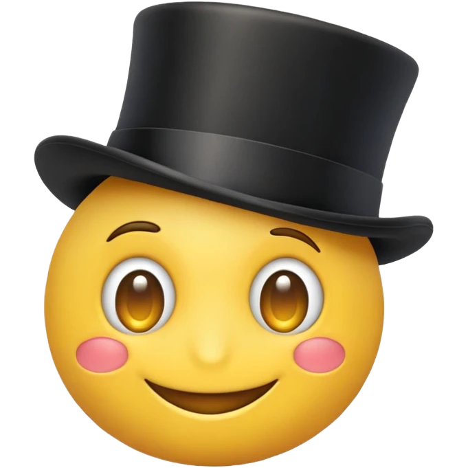 Emoji with top hap and monocle  emoji