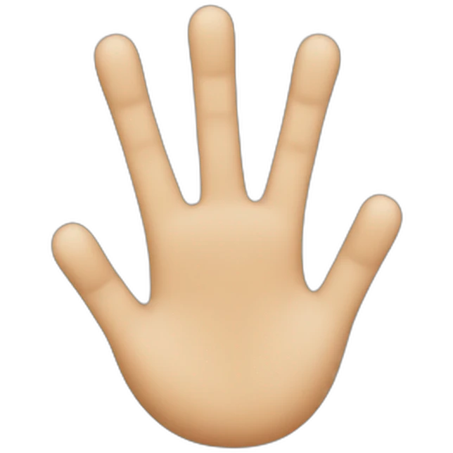 Four Fingers emoji