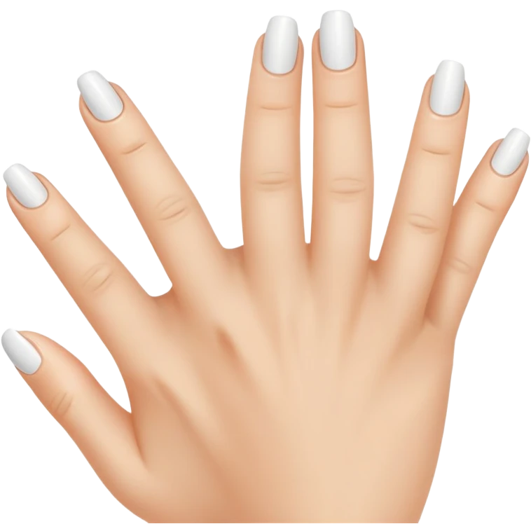 clean and short fingernails, simple and clear, healthy look emoji