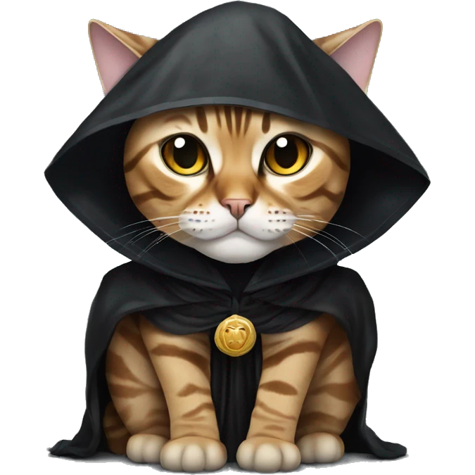 Bengal cat dressed as emperor palpatine emoji