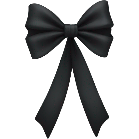 black bow emoji