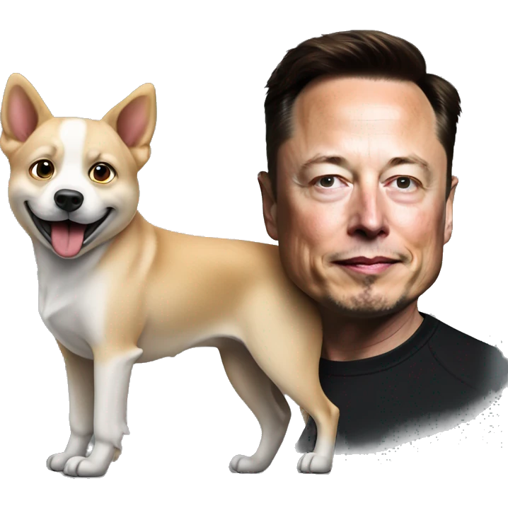 dog with elon musk emoji