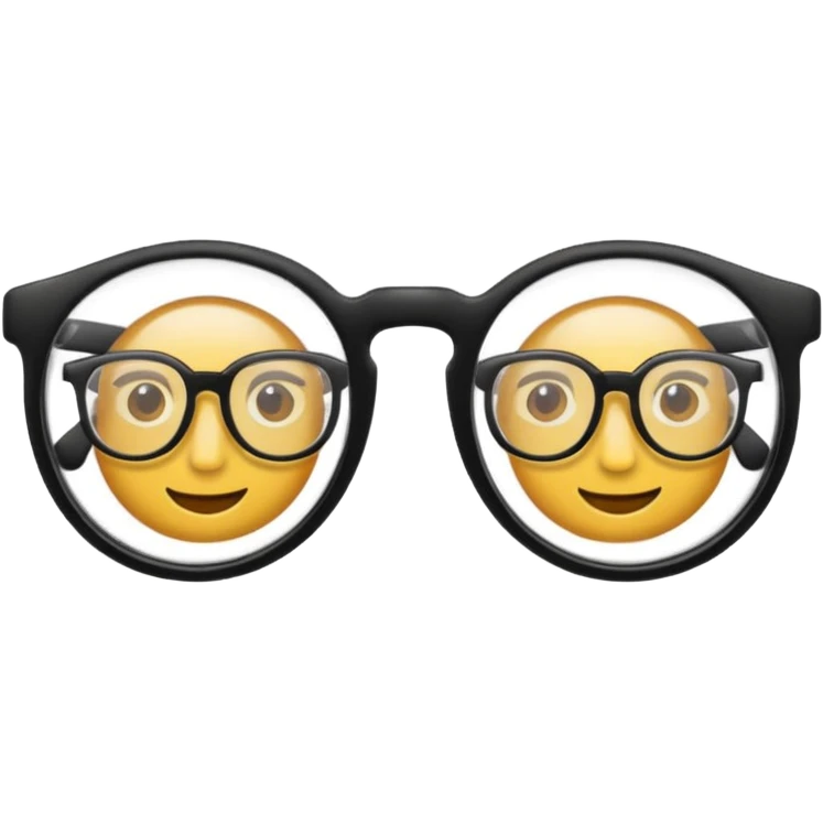 a glasses emoji